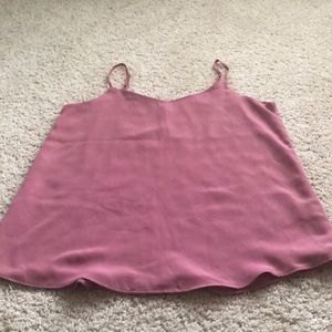 Pink dressy tank